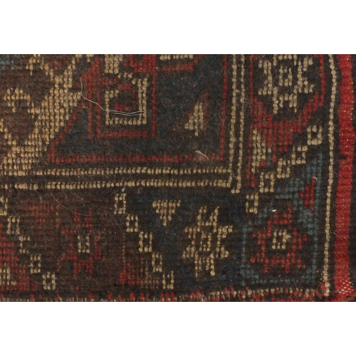 2066 - Rectangular Turkish Anatolian carpet runner, the central field having a repeat flower design onto a ... 