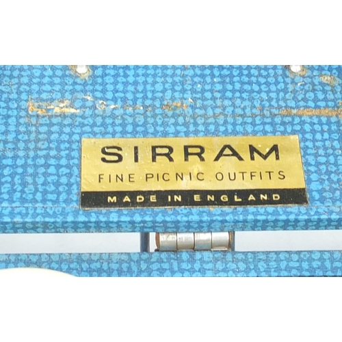 600 - Vintage Siram picnic hamper and contents