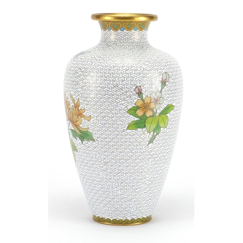 236 - Chinese cloisonné vase, 23cm high