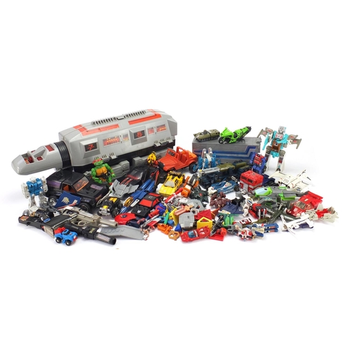 596 - Collection of predominantly 1980's Transformers and Mask toys