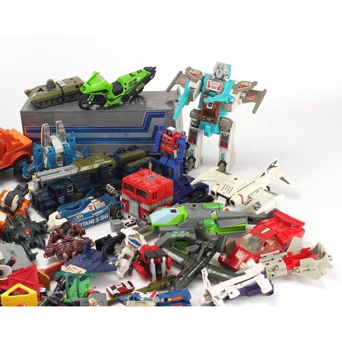 596 - Collection of predominantly 1980's Transformers and Mask toys