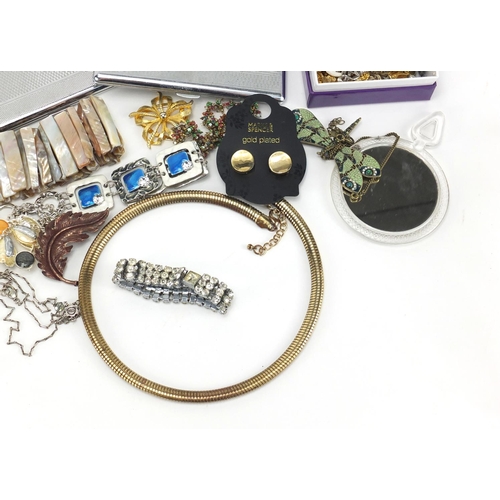 349 - Costume jewellery including necklaces, bracelets and earrings