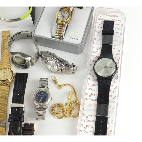 351 - Wristwatches including Swatch, Casio, Sekonda and Timex