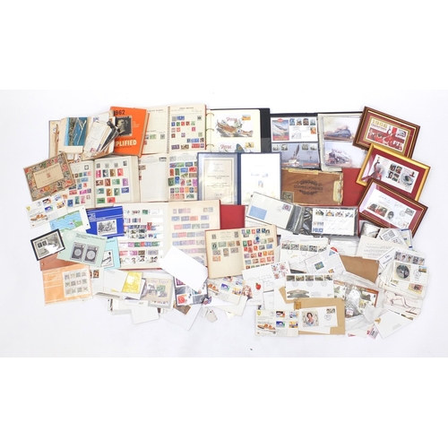 655 - British and World stamps, some mint unused including signed covers relating to the 1966 World Cup