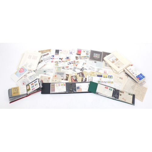 649 - Large collection of World stamps, first day covers and postcards