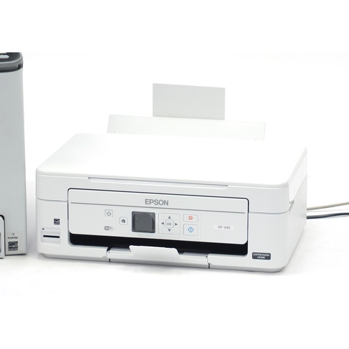 633 - Ricoh multi function scanner printer, model Aficio SPC242SF and an Epson scanner and printer