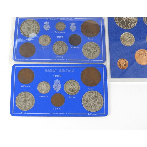 447 - Five Great Britain coin sets