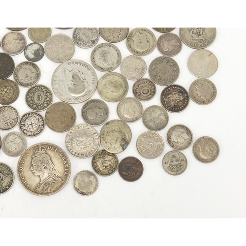 459 - British pre 1947 coins including half crowns, florins and six pence's, approximate weight 273.0g