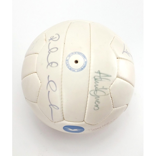 2320 - Brighton & Hove Albion football signed by the team after their last game at the Goldstone Stadium