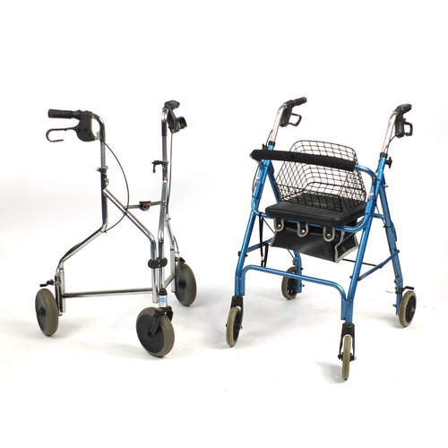 132 - Two folding mobility aids