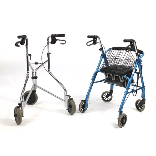 132 - Two folding mobility aids