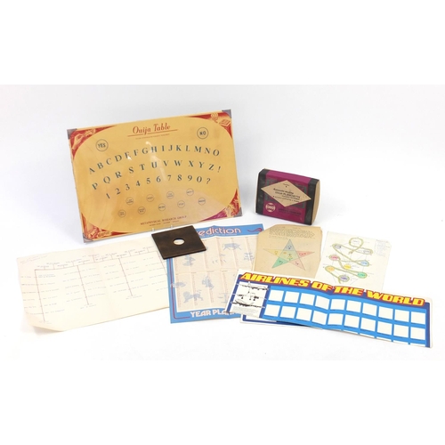 284 - Ouija board with accessories