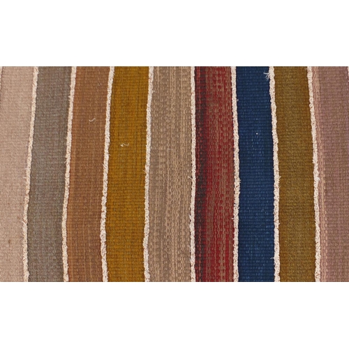 87 - Contemporary striped rug, 220cm x 115cm