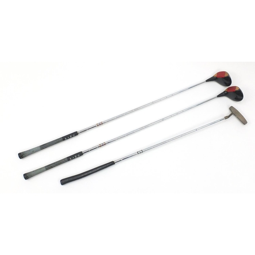 537 - Three vintage Ping golf clubs