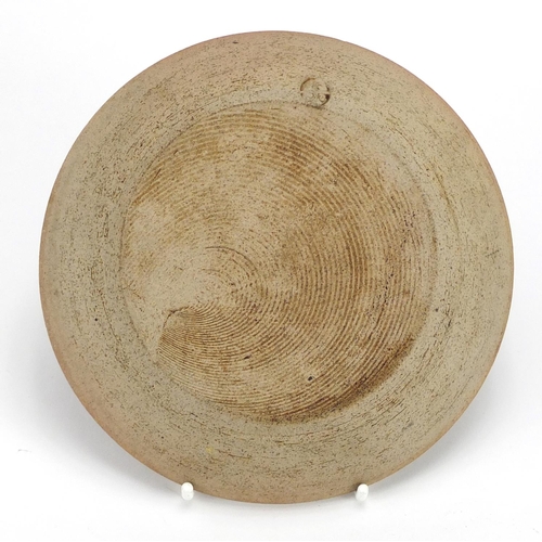 232 - St Ives studio pottery celadon shallow dish, 15cm in diameter