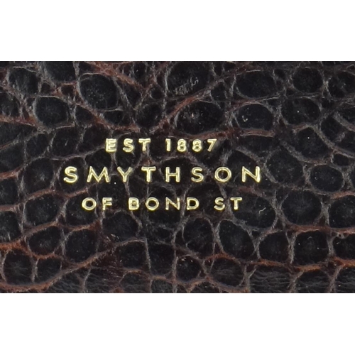 414 - Smythson crocodile skin leather Ipad/tablet case