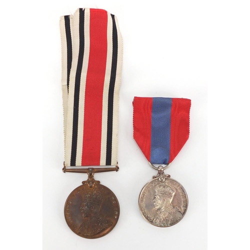 664 - Two British Military faithful service medals awarded to ARCHIBALD MAXWELL ALLAN