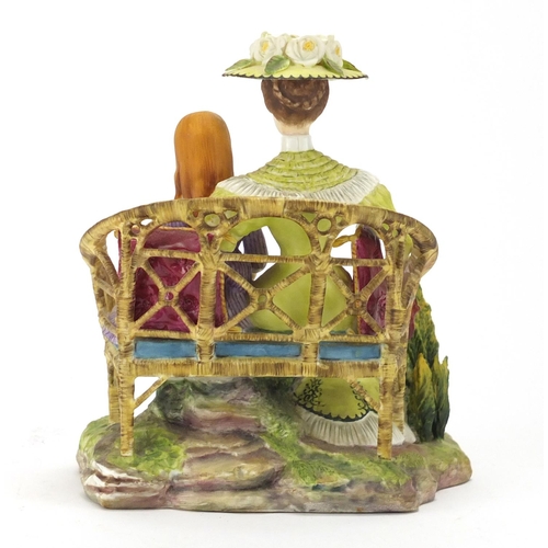 2194 - Royal Worcester Charlotte and Jane figurine with box from the Victorian Figures Series, limited edit... 