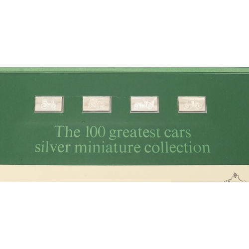 2339 - Sixteen One Hundred Greatest Cars silver ingots