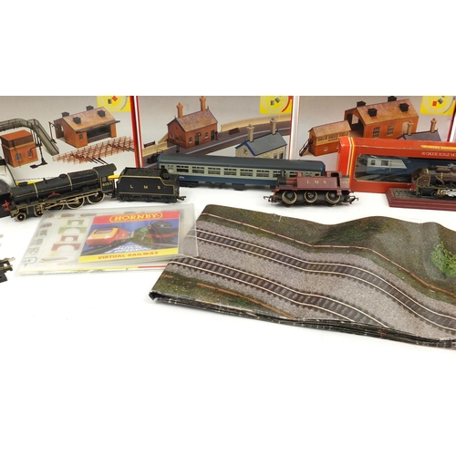 2184 - Mostly OO gauge model railway including locomotives, Fleischmann 4352, Hornby Intercity coach and Tr... 