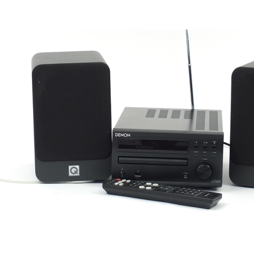 2179 - Denon DAB CD player, model RCD-M39 and  pair of Acoustics speakers model 2010I