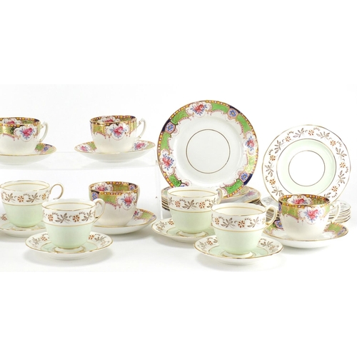 524 - Salisbury china, Bradleys pattern and Paragon teawares