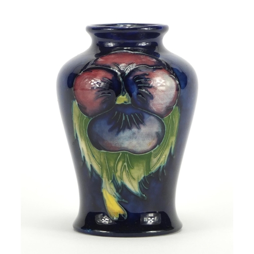 457 - Moorcroft baluster vase, hand painted in the Anemone pattern, painted and impressed factory marks to... 