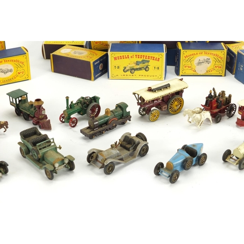 104 - Sixteen Lesney models of Yesteryear die cast vehicles  with boxes comprising Y-1, Y-2, Y-3, Y-4, Y-5... 