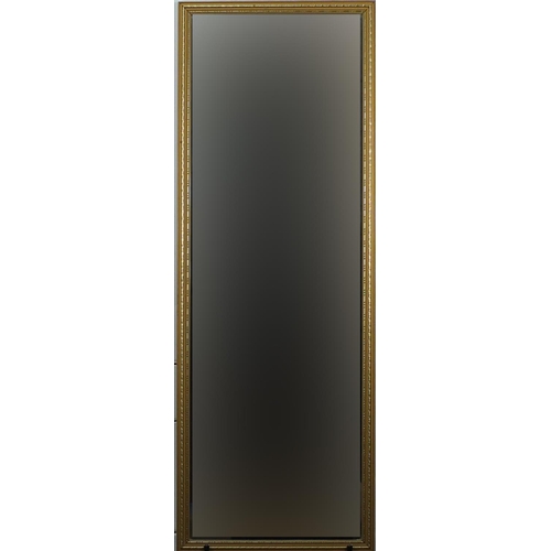 222 - Two rectangular gilt framed mirrors, the largest 95cm  x 36cm