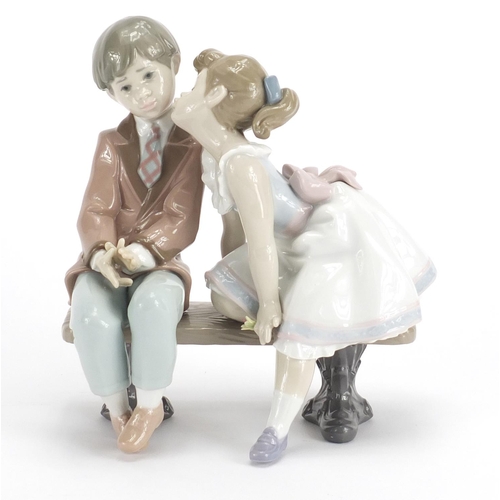 2247 - Lladro tenth anniversary figure group with box, numbered 7635, 19cm high