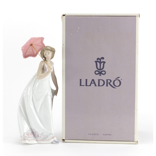 2197 - Lladro figurine Afternoon Promenade with box, numbered 7636, 27cm high