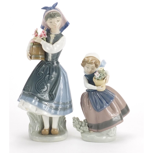 2205 - Two Lladro figurines including Spring Is Here both with boxes, numbered 5223 and 1416, the largest 2... 