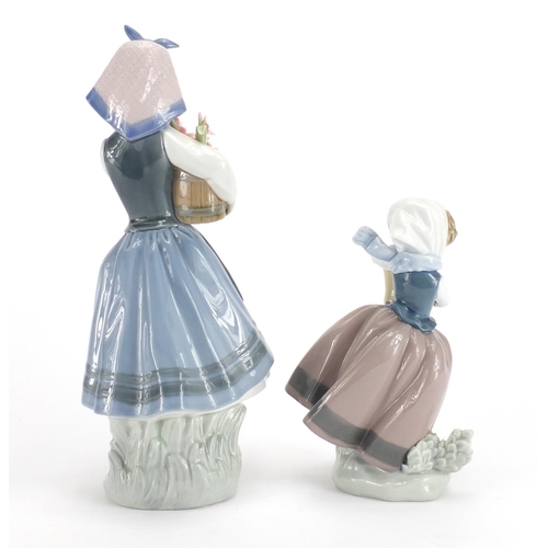 2205 - Two Lladro figurines including Spring Is Here both with boxes, numbered 5223 and 1416, the largest 2... 