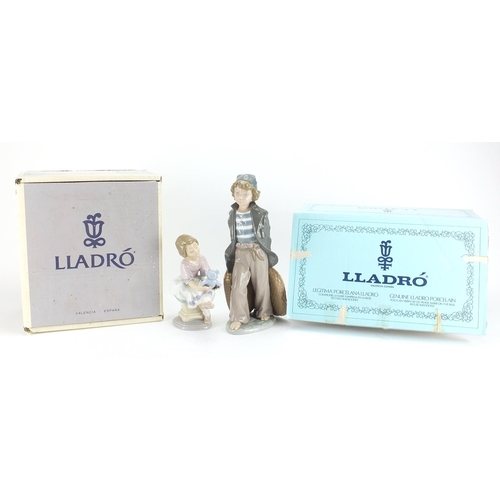 2243 - Two Lladro figures including Best Friend both with boxes, numbered 7620 and 5055, the largest 26.5cm... 