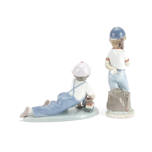 2243 - Two Lladro figures including Best Friend both with boxes, numbered 7620 and 5055, the largest 26.5cm... 