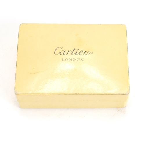 366 - Vintage Cartier jewellery box, 6.5cm wide