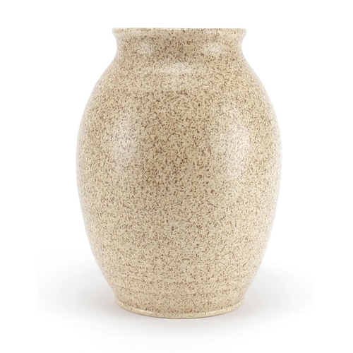 2306 - Royal Doulton brown glazed vase, impressed X8954 16176 to the base, 24.5cm high