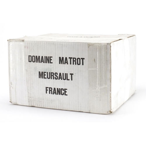 2179 - Six bottles of 2002 Domaine Joseph Matrot Meursault white wine, housed in a sealed case