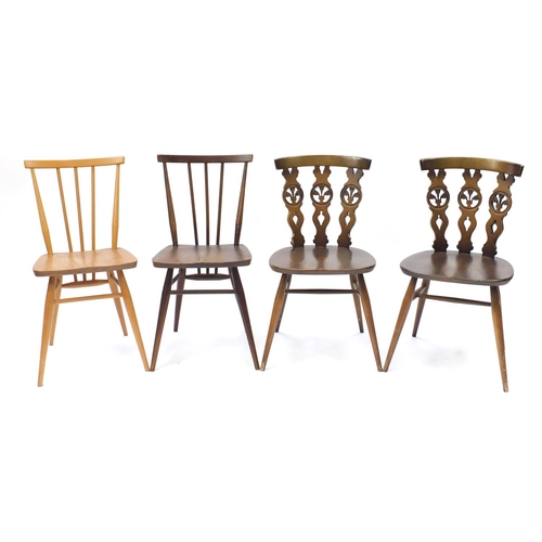 58 - Four Ercol chairs including two model 391 examples