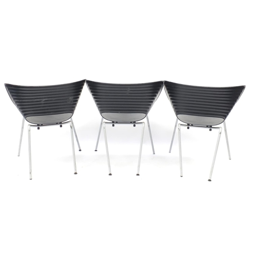 92 - Three Vitra Tom Vac chairs designed by Ron Arad, 75cm high