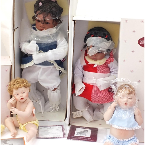 2218 - Four large Ashton Drake porcelain dolls including Good as Gold, Clean as a Whistle and Jasmine Goes ... 