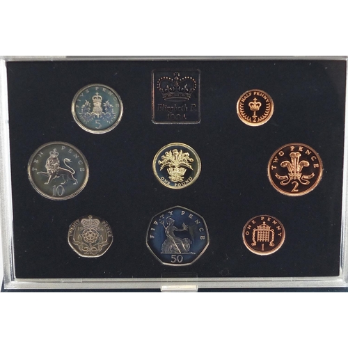 2572 - Five United Kingdom proof coin collections with boxes, 1983, 1984, 1985, 1986, 1987, 1998 and 1999