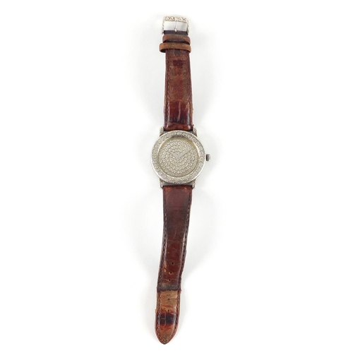 682 - Gentleman's silver John Hardy Collection wristwatch, numbered 4874, 3.7cm in diameter