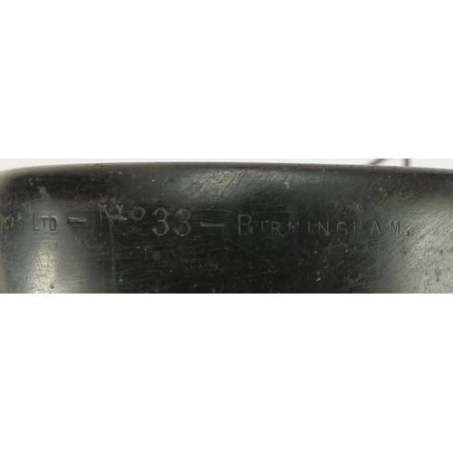 74A - Joseph Lucas oil funnel, numbered 33, 15.5cm high