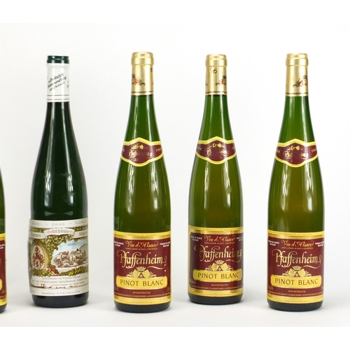 2302 - Six bottles of white wine including five bottles of 2006 Pfaffenheim Pinot Blanc Alsace