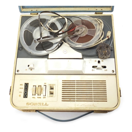 871 - Vintage Sobell reel to reel player