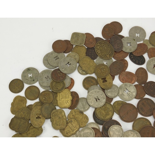 127 - Collection of antique farming tokens