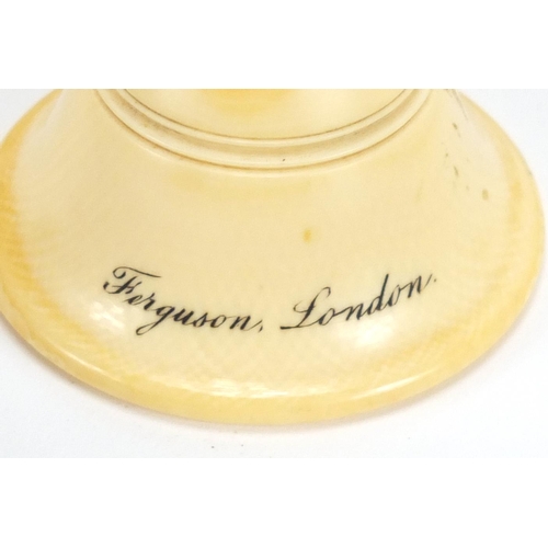 26 - Victorian ivory ear trumpet by Ferguson of London