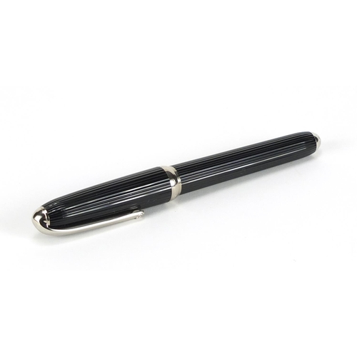 78 - Cartier ballpoint pen, with fitted case, certificate and refills, serial number 002725