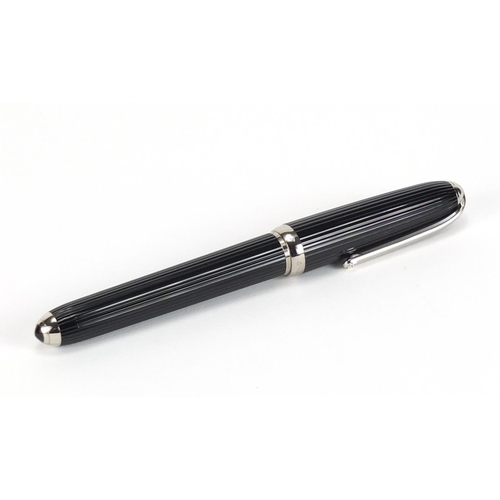 78 - Cartier ballpoint pen, with fitted case, certificate and refills, serial number 002725
